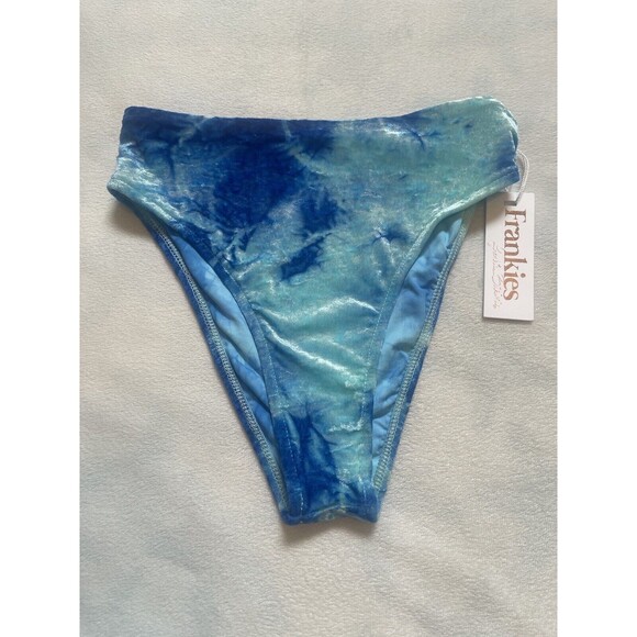 Frankie’s Bikinis Jared Bottom In Aqua Tie Dye Sz XS New - Picture 3 of 8